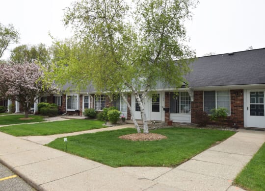 Expertly Landscaped Grounds at Newport Village Apartments, Portage, Michigan