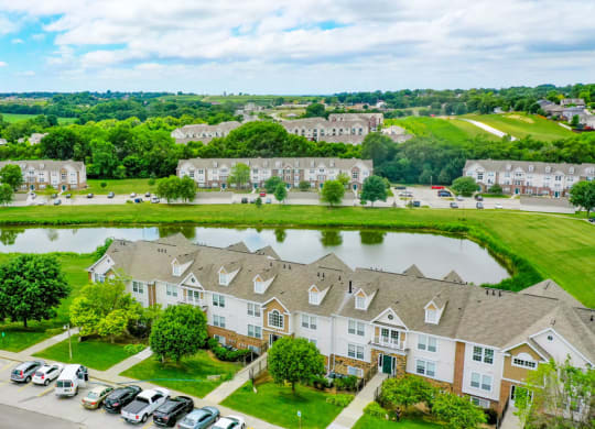 Spectacular Aerial View Of The Property at West Hampton Park Apartment Homes, Elkhorn, NE, 68022
