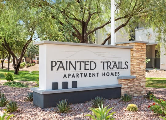 Painted Trails Monument Sign