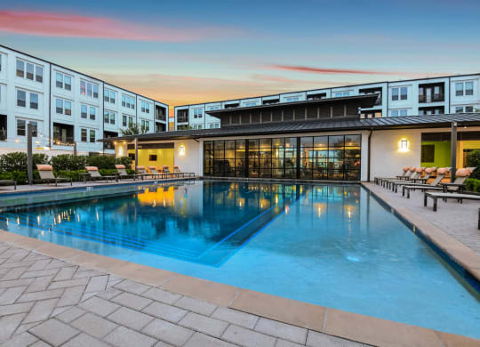 The Callie apartments resort-inspired swimming pool