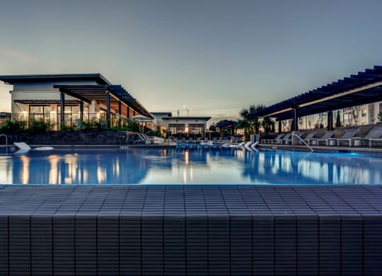 Twilight Pool at The Santal, Austin, Texas