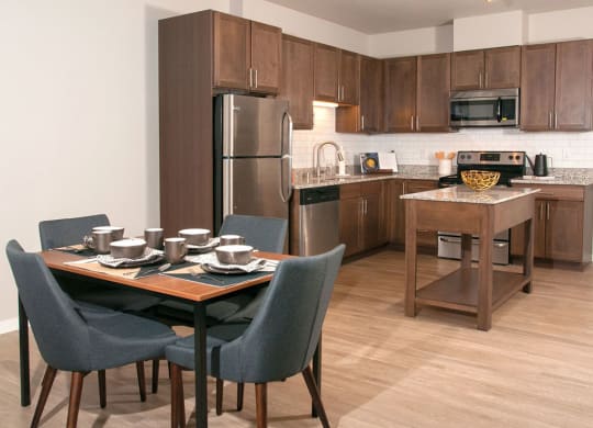 Brand New Luxury Studio, 1, 2 and 3 Bedroom Apartments with Chefs Kitchen with Prep Island and Dining and Home Office Space-Berkshire Central- 9436 Ulysses Street NE Blaine, MN. 55434