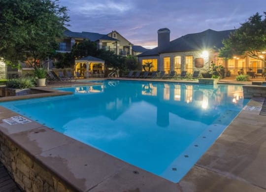 Swimming Pool with Lounge Seating at San Marin, Texas