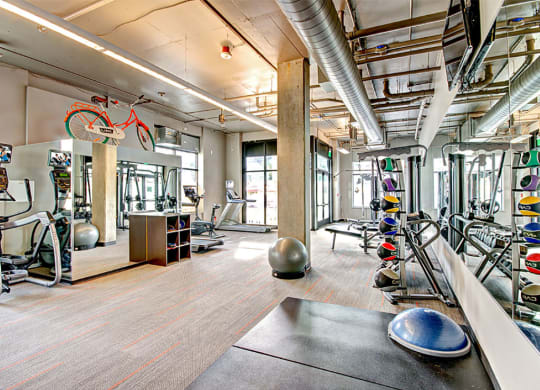 Community Fully Equipped Fitness Center at Link Apartments in Seattle WA, 98126