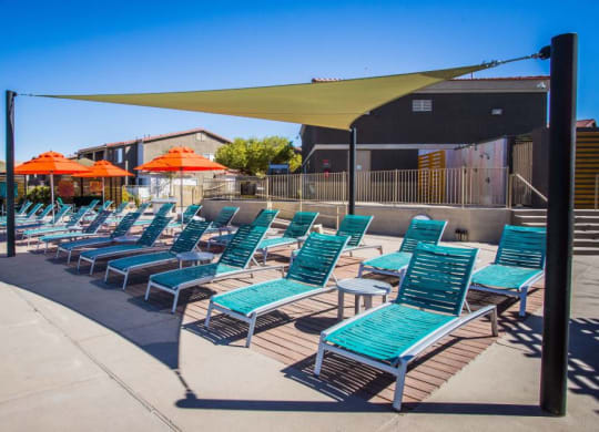 The Townhomes at Horizon Ridge Lounge Area in Pool Area