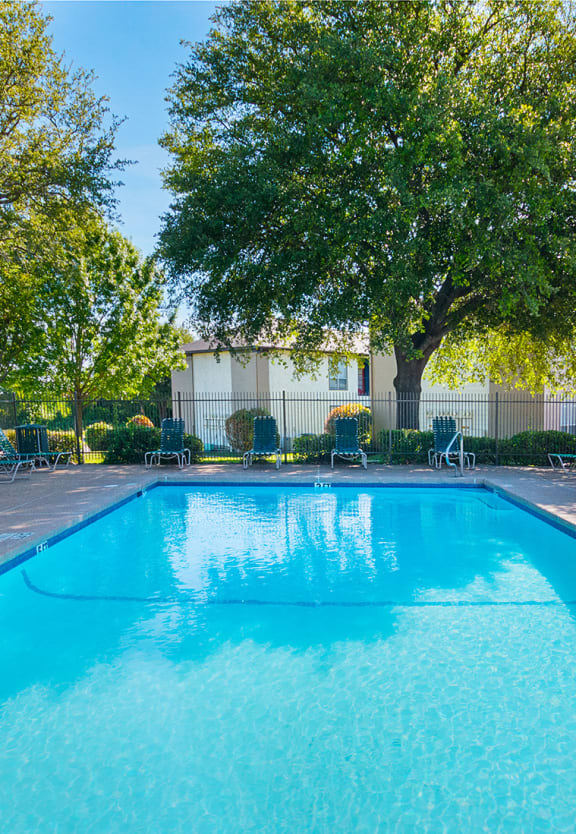 Pool at Heritage Square Apartments in Waco, TX