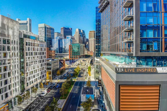 Seaport Boulevard with View at Via Seaport Residences