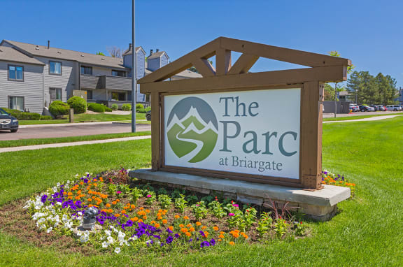Welcoming Property Signage at The Parc at Briargate, Colorado Springs, CO, 80920