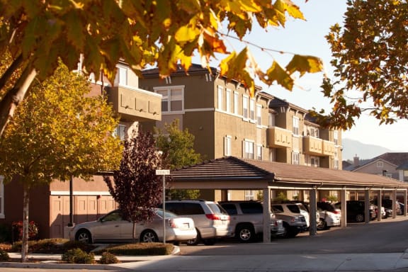 exterior property building and parking lot