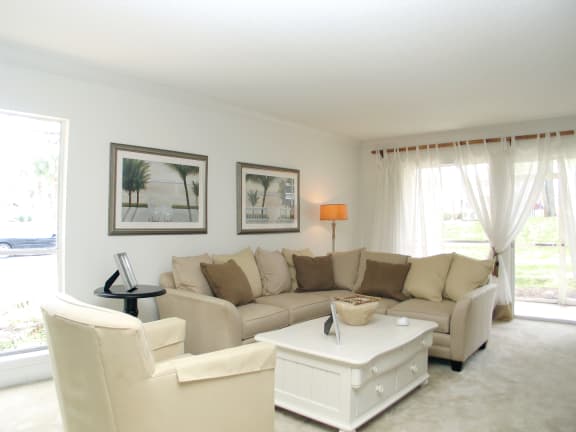 Classic Living Room at Sonoma Southside Condominium Rentals Apartments, Jacksonville, FL