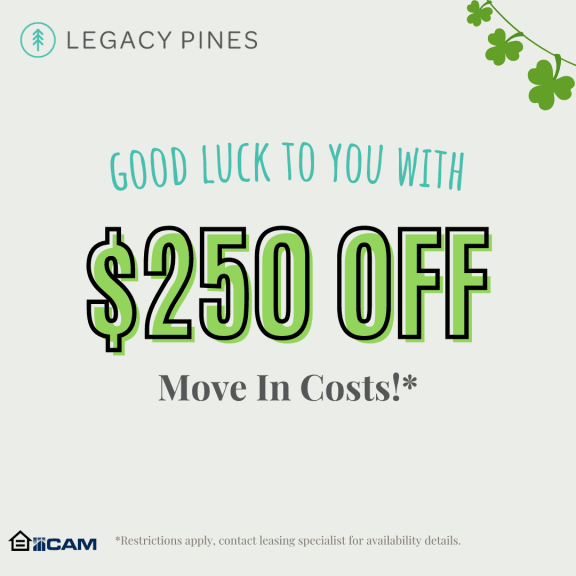 $250 OFF at Move In