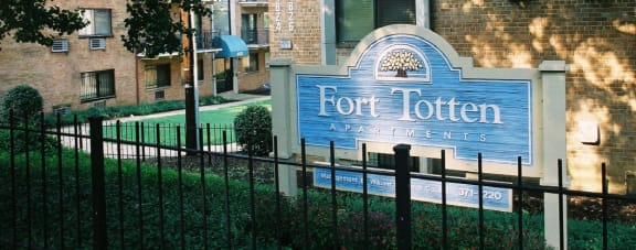 fort totten apartments monument sign in washington dc