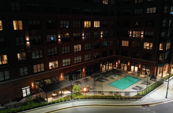 Outdoor Ariel Night View