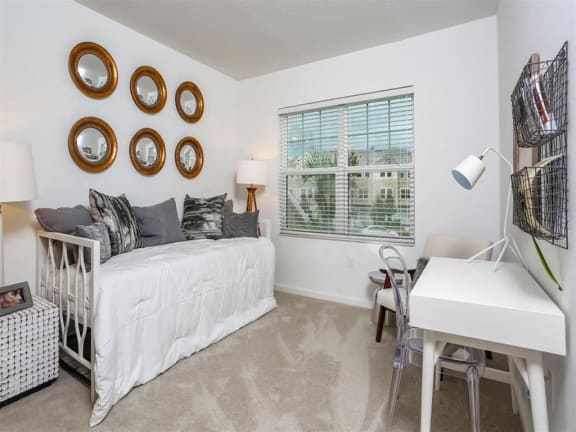 upgraded carpeting in the bedrooms at Oasis Shingle Creek in Kissimmee, FL
