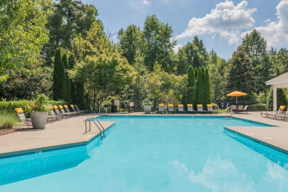 Relaxing Swimming Pool at Summermill at Falls River, Raleigh, 27614