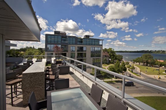 Southern view from rooftop terrace overlooking Lake Calhoun