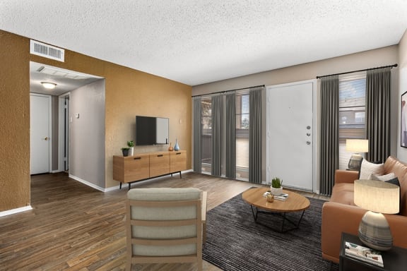 Living and Dining Area The Gilmer at 701
