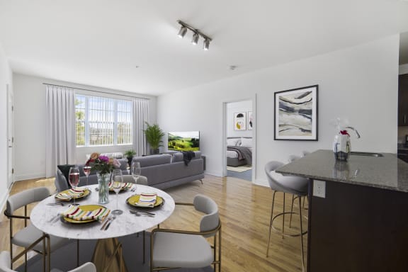 Modern and Elegant Living and Dining Space at Bridgepoint at Bayonne, Bayonne NJ, 07002