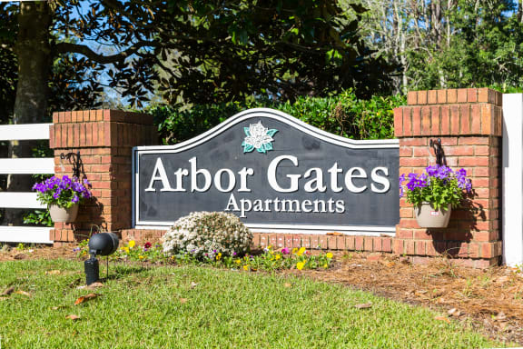 Entrance to Arbor Gates Apartments