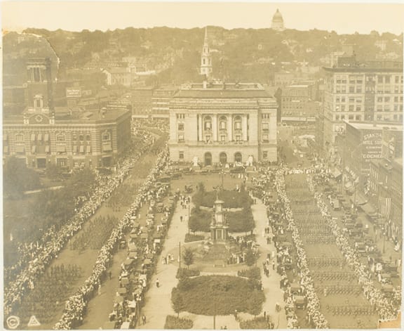 1917 parade, Kennedy Plaza 1917 parade, Kennedy Plaza