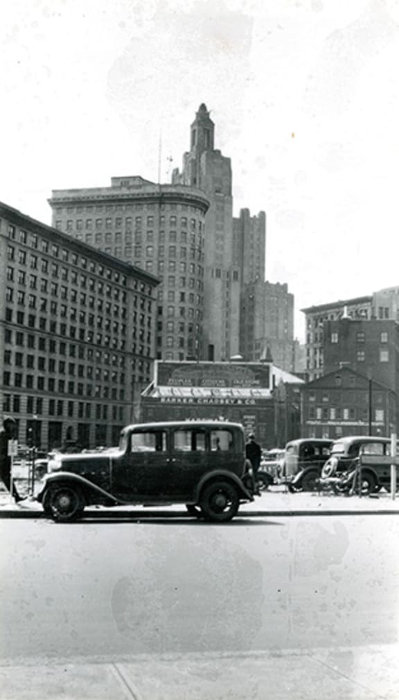 Providence looking west from Market Square Providence looking west from Market Square