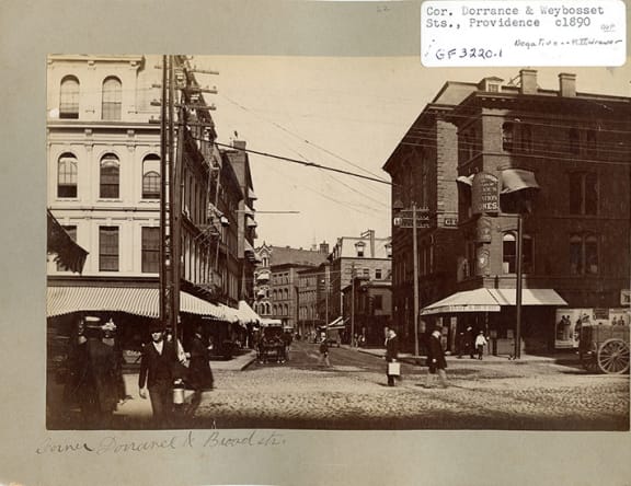 Corner of Dorrance and Weybosset Streets Corner of Dorrance and Weybosset Streets