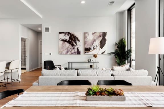 Modern Living Room at Viridium Apartments, Minneapolis, 55401