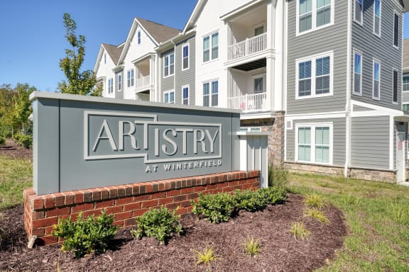 Property Signage at Artistry at Winterfield, Virginia, 23113