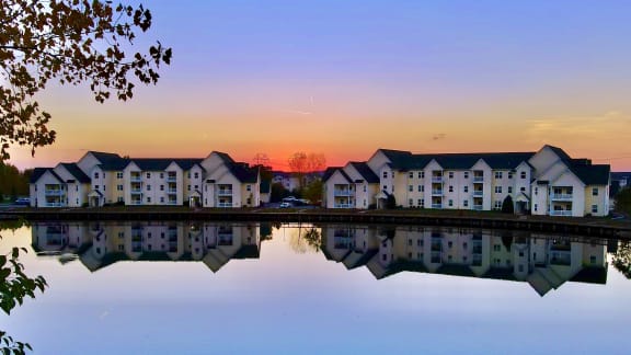 Fall In Love with Aspen Lakes Aerial Sunset
