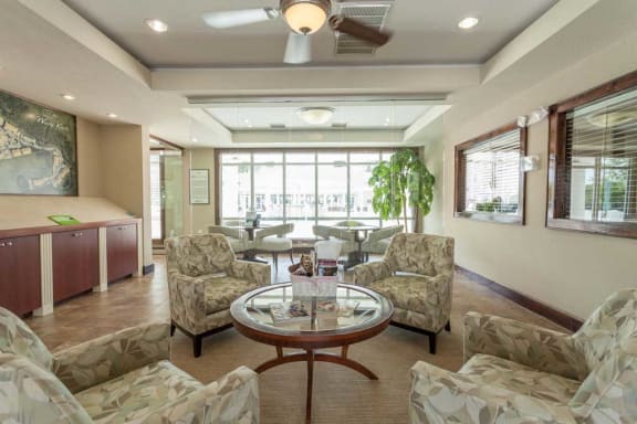 inside the clubhouse at 700 Acqua at Windy Knolls