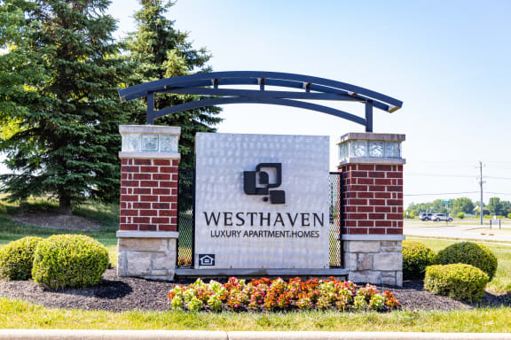 Apartment Community Entrance Sign at Westhaven Luxury Apartments