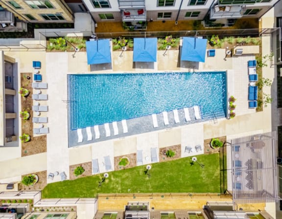 Aerial Pool View|26 at City Point Apartments