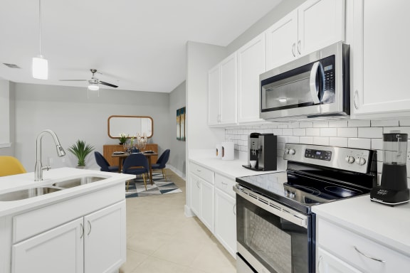 renovated unit kitchen with furnishings
