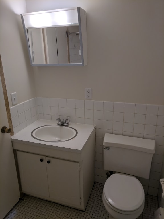 Bathroom at John Snell Apartments