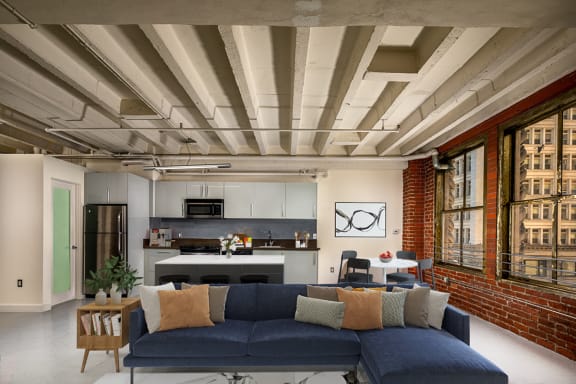 Modern Living Room at SB SPRING, California, 90013