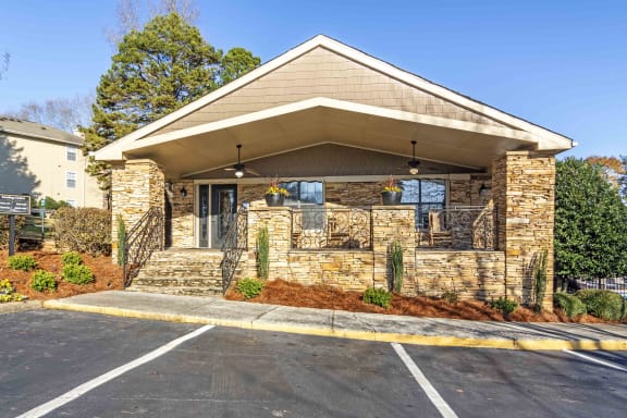 Outside Of Clubhouse/Parking Lot at Northtowne Village Apartments, Hixson, TN, 37343