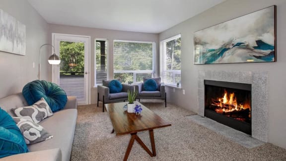 Fireplace in specific apartments