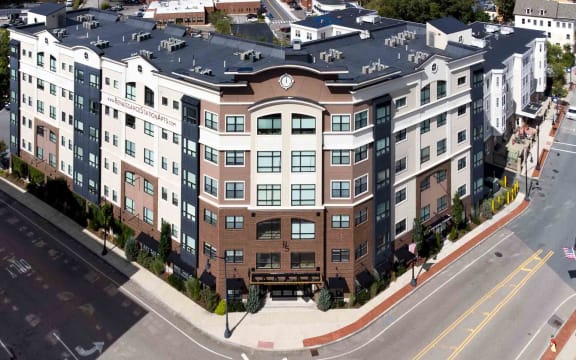 Rennaissance station north apartments in downtown attleboro accross from the train