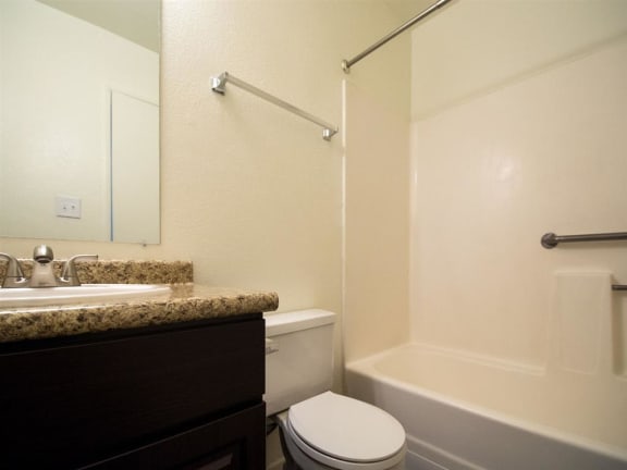 Bathroom With Bathtub at Country Club Meadows Apartments, Flagstaff