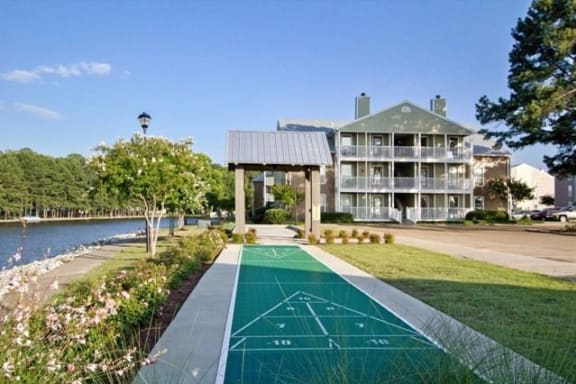 Shuffleboard by the Water at Lakeshore Pointe Resort Apartment Homes, Mississippi