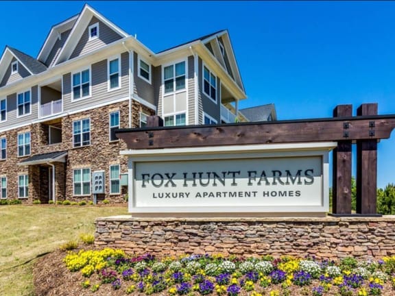 Welcoming Property Signage at Fox Hunt Farms, Fort Mill, SC