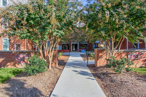 Leasing office exterior, Clarendon Court Apartments Arlington, VA