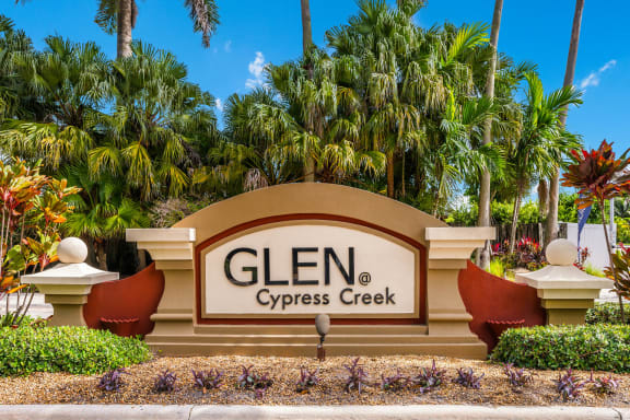 Property Signage at Glen at Cypress Creek, Florida, 33068
