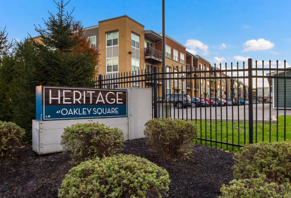 Property Signage at Heritage at Oakley Square, Ohio, 45209