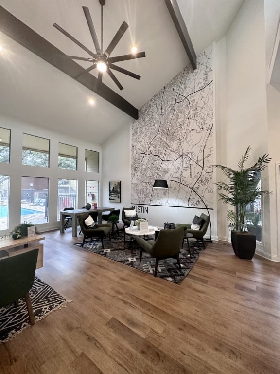 a look at the clubhouse at the oxford at estonia apartments in san antonio