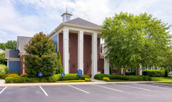 outside of clubhouse/parking lot