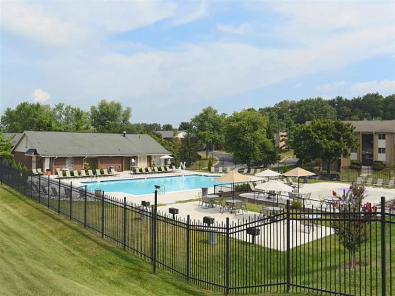 Olympic-size Swimming Pool  at Doncaster Village Apartments, Parkville, Maryland