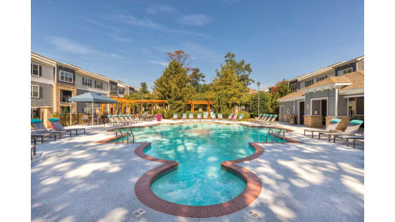 Glimmering Pool at Carolina Point Apartments, Greenville, SC, 29607
