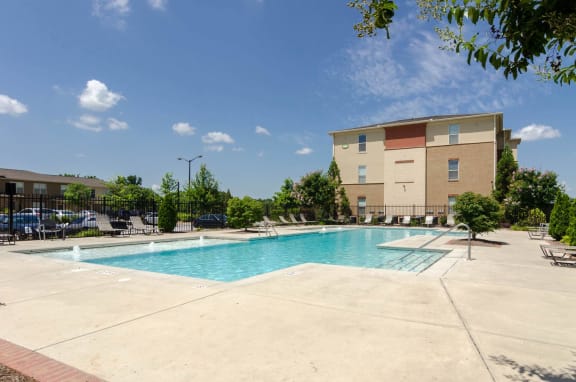 Large Swimming pool for residents at Ashley Collegetown in Atlanta, Georgia