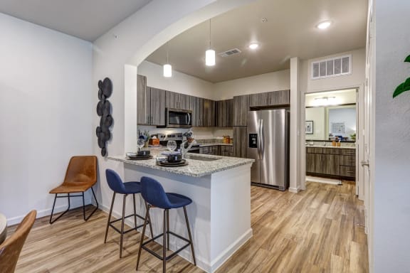 Unit Kitchen at Bluebonnet Preserve, Pflugerville